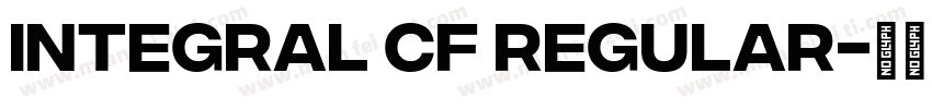 Integral CF Regular字体转换